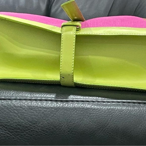 CJ Laing vintage linen and leather palm tree bag! - Picture 6 of 7